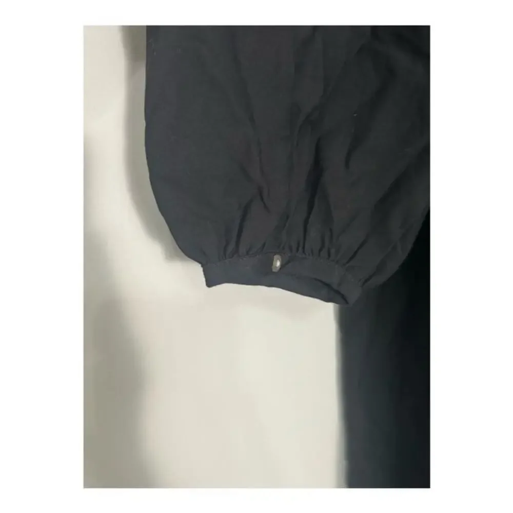 NWT Madewell‎ V-Neck Empire Midi Dress in Black Size S - Picture 13 of 16